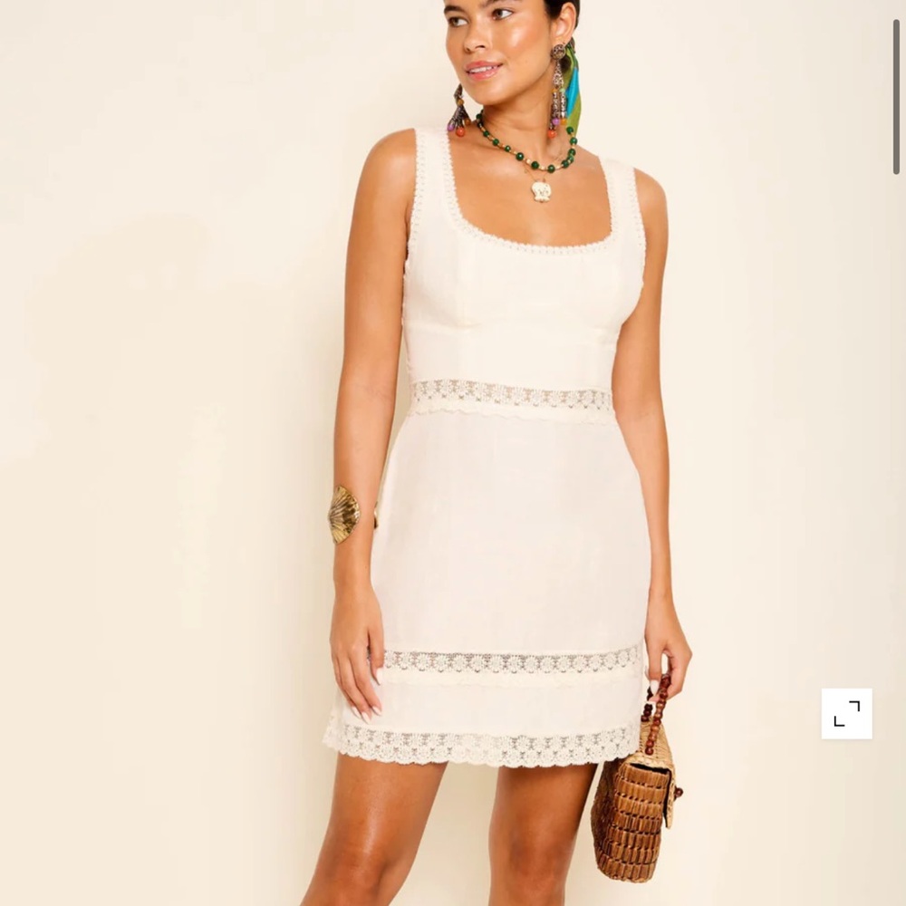 *NEW RIXO Ronan Linen Mini Dress